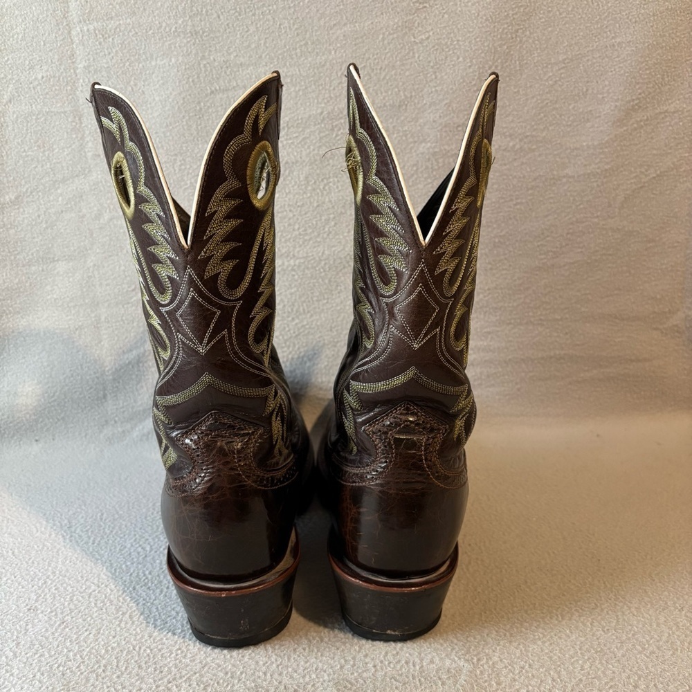 Ariat buckaroo men’s leather platform western cowboy brown boots sz 12D 10007850 - Picture 6 of 10